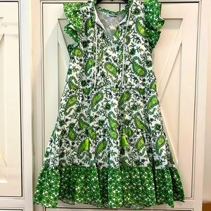 Celina Moon Floss Mini Dress Green size M GUC